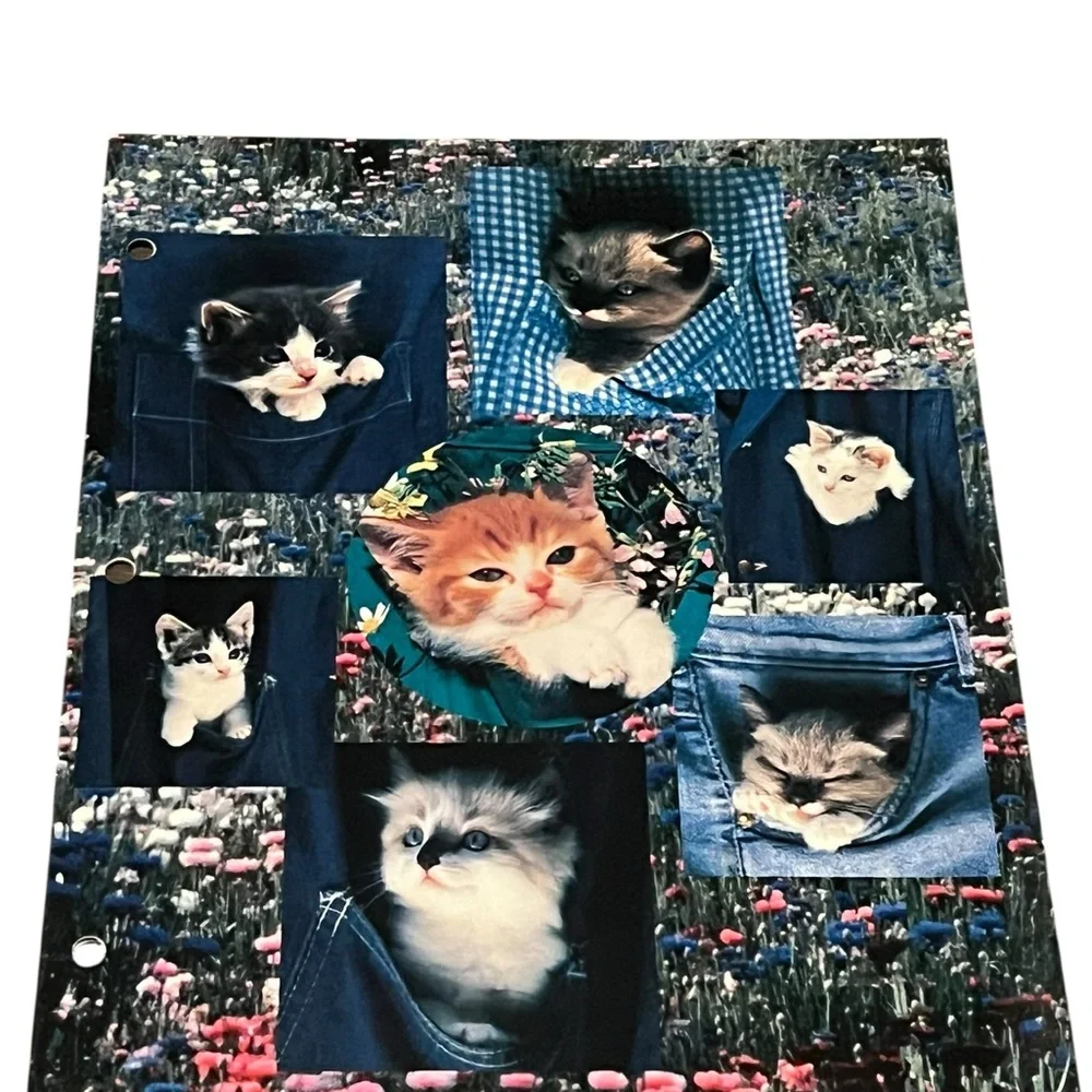 Cute Kitten blue folder